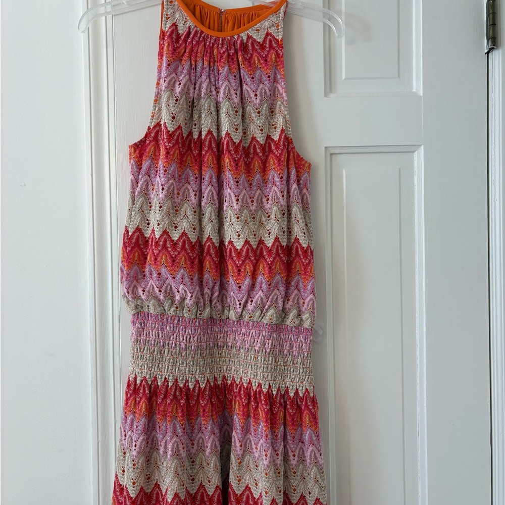 Colorful Ramy Brook Zigzag Patterned Dress - Picture 2 of 3